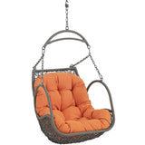 Auster Outdoor Patio Swing Chair Without Stand in Orange