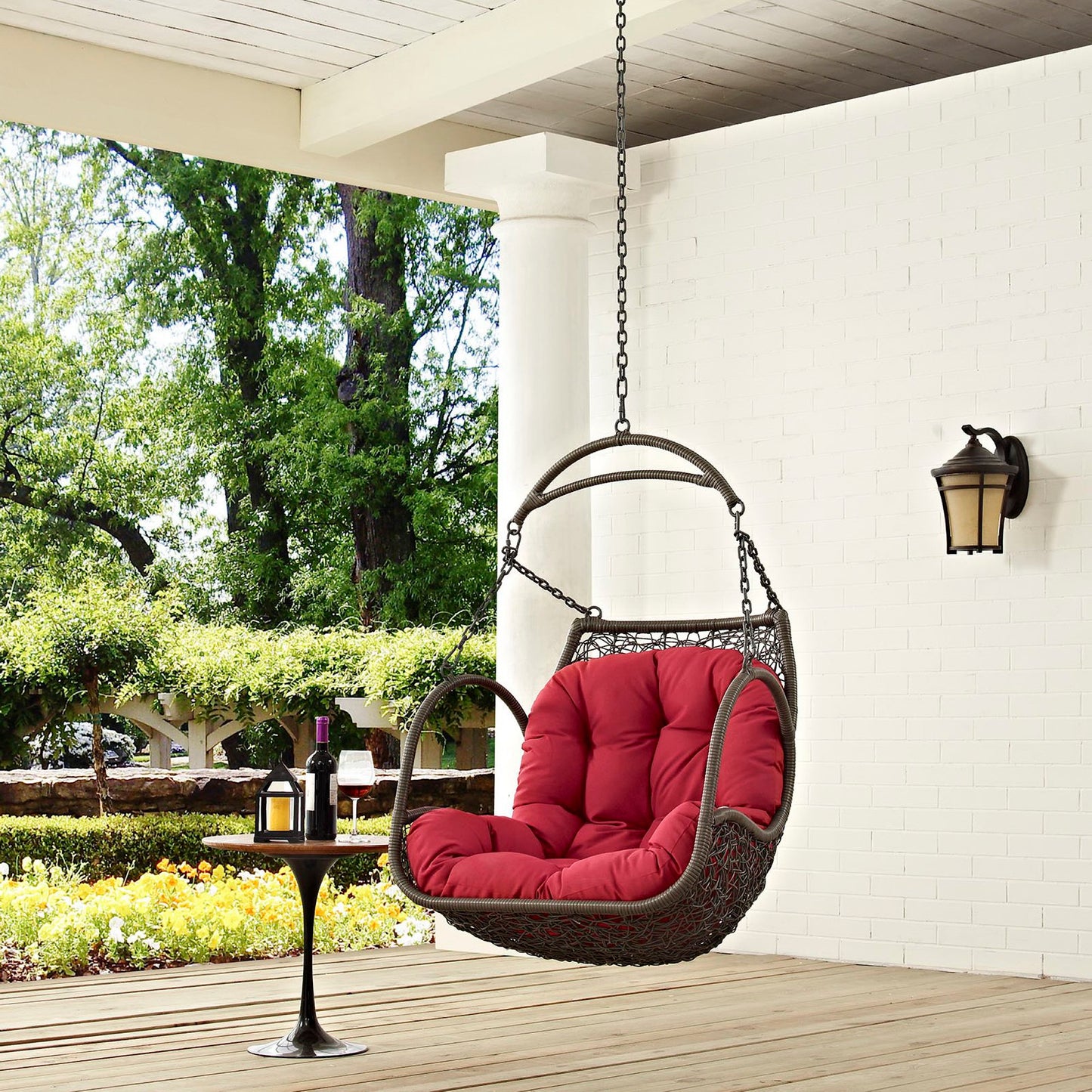 Arbor Outdoor Patio Swing Chair Without Stand by Furniture for America