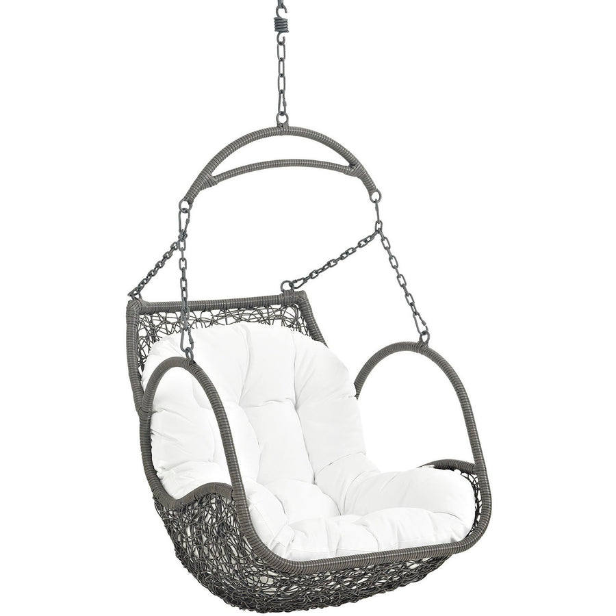 Auster Outdoor Patio Swing Chair Without Stand in White
