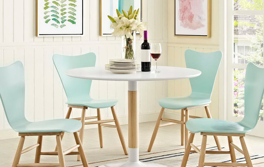 Leksand Round Dining Table in White