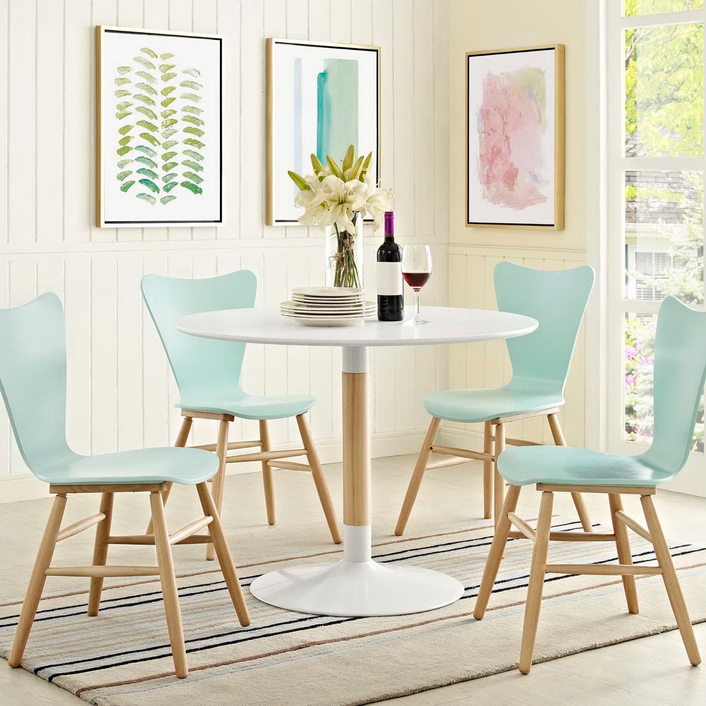 Whirl Round Dining Table by Furniture For America