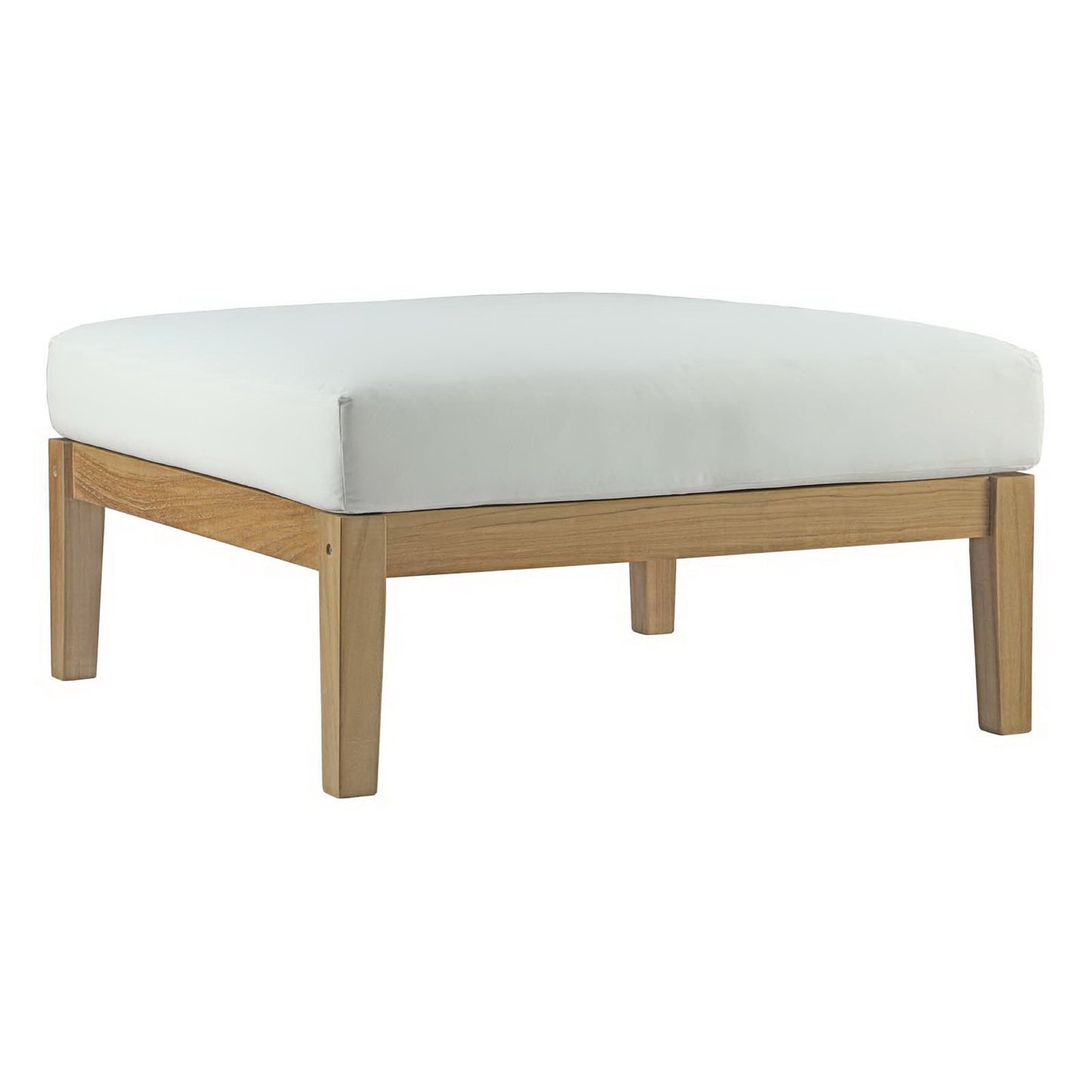 Bayport Outdoor Patio Teak Ottoman by Furniture For America