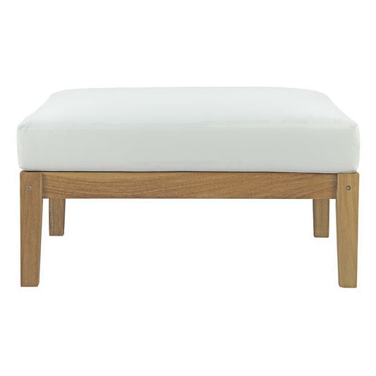 Bayport Outdoor Patio Teak Ottoman by Furniture For America