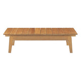Fable Outdoor Patio Teak Coffee Table in Natural