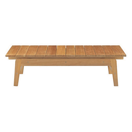 Bayport Outdoor Patio Teak Coffee Table in Natural