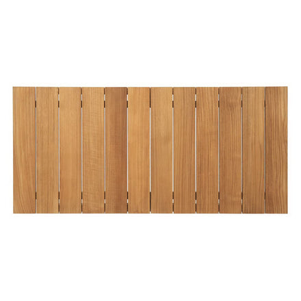 Bayport 8 Piece Outdoor Patio Teak Set in Natural White