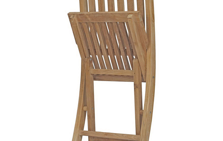 Cove Outdoor Patio Teak Folding Chair in Natural