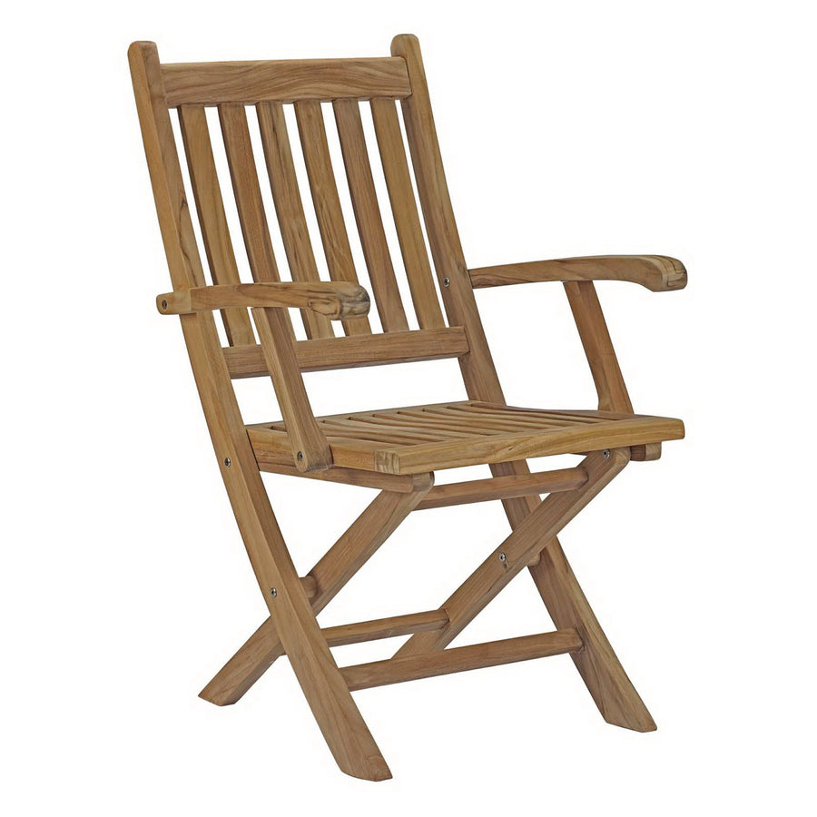 Cove Outdoor Patio Teak Folding Chair in Natural