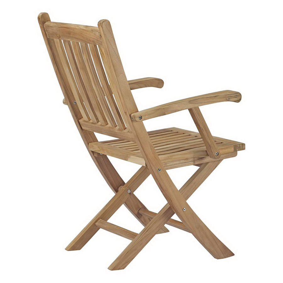 Cove Outdoor Patio Teak Folding Chair in Natural