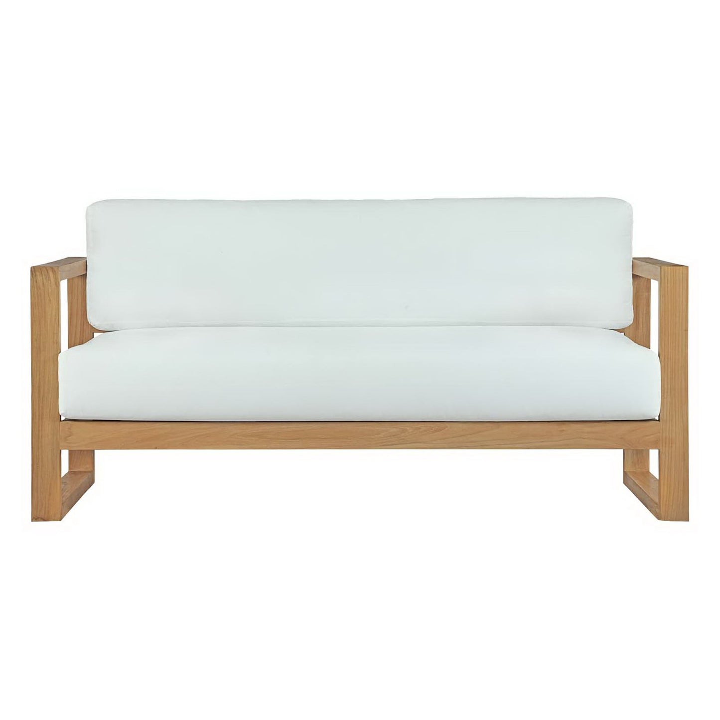 Upland Outdoor Patio Teak Sofa by Furniture For America