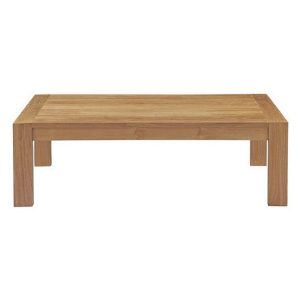Upland 3 Piece Outdoor Patio Teak Set in Natural White