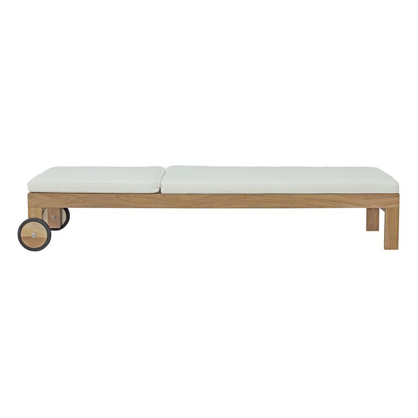 Upland Outdoor Patio Teak Chaise by Furniture for America