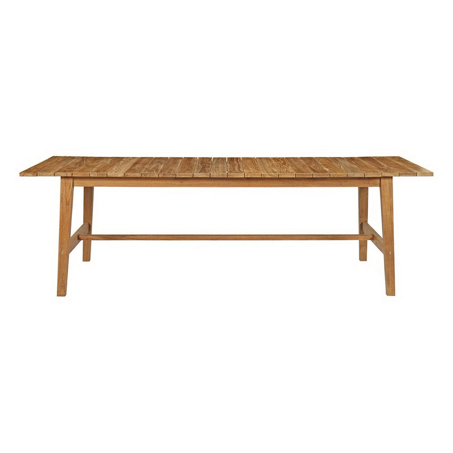 Kit Outdoor Patio Teak Dining Table in Natural