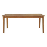 Cove Extendable Outdoor Patio Teak Dining Table in Natural