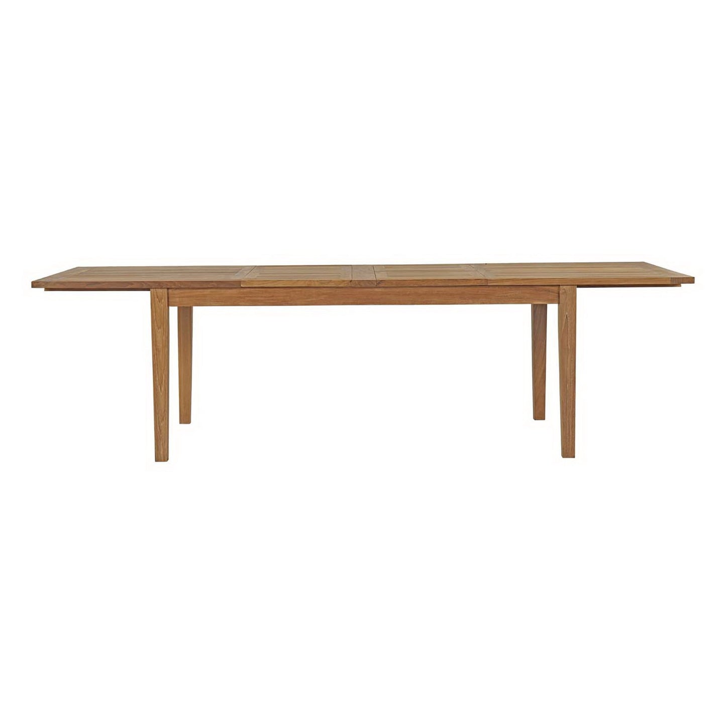 Marina Extendable Outdoor Patio Teak Dining Table by Furniture For America