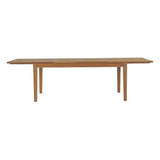 Cove Extendable Outdoor Patio Teak Dining Table in Natural