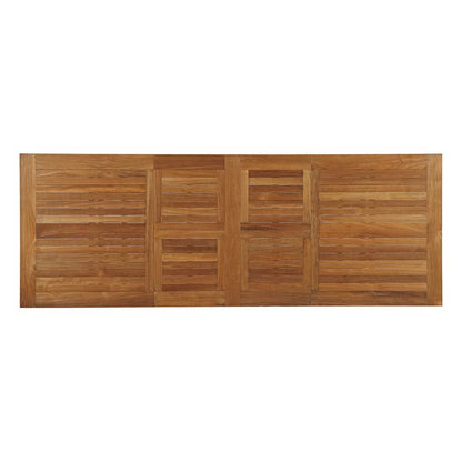 Marina Extendable Outdoor Patio Teak Dining Table by Furniture For America