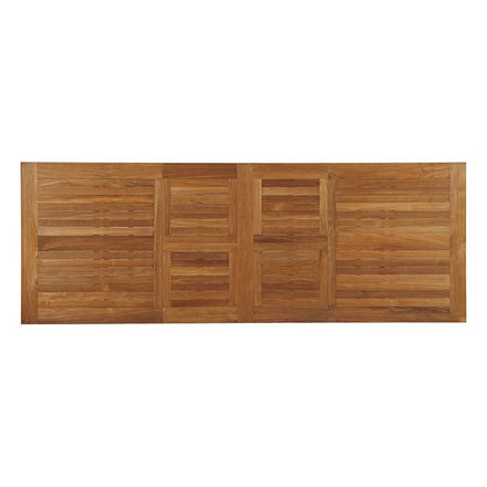 Marina Extendable Outdoor Patio Teak Dining Table in Natural