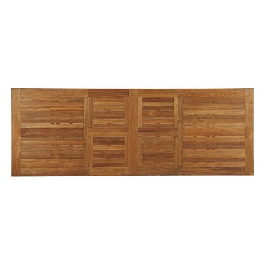 Cove Extendable Outdoor Patio Teak Dining Table in Natural