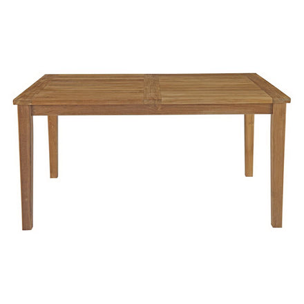 Marina 60" Outdoor Patio Teak Dining Table in Natural
