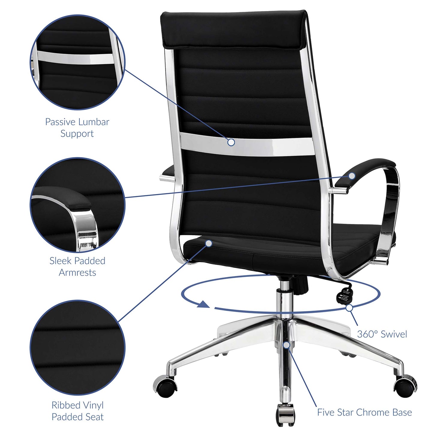 Jive Highback Office Chair by Furniture for America