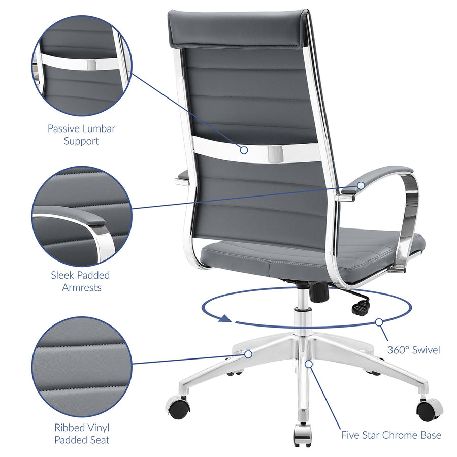 Vanilla Highback Office Chair in Gray