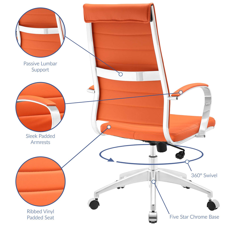 Vanilla Highback Office Chair in Orange