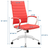 Vanilla Highback Office Chair in Red