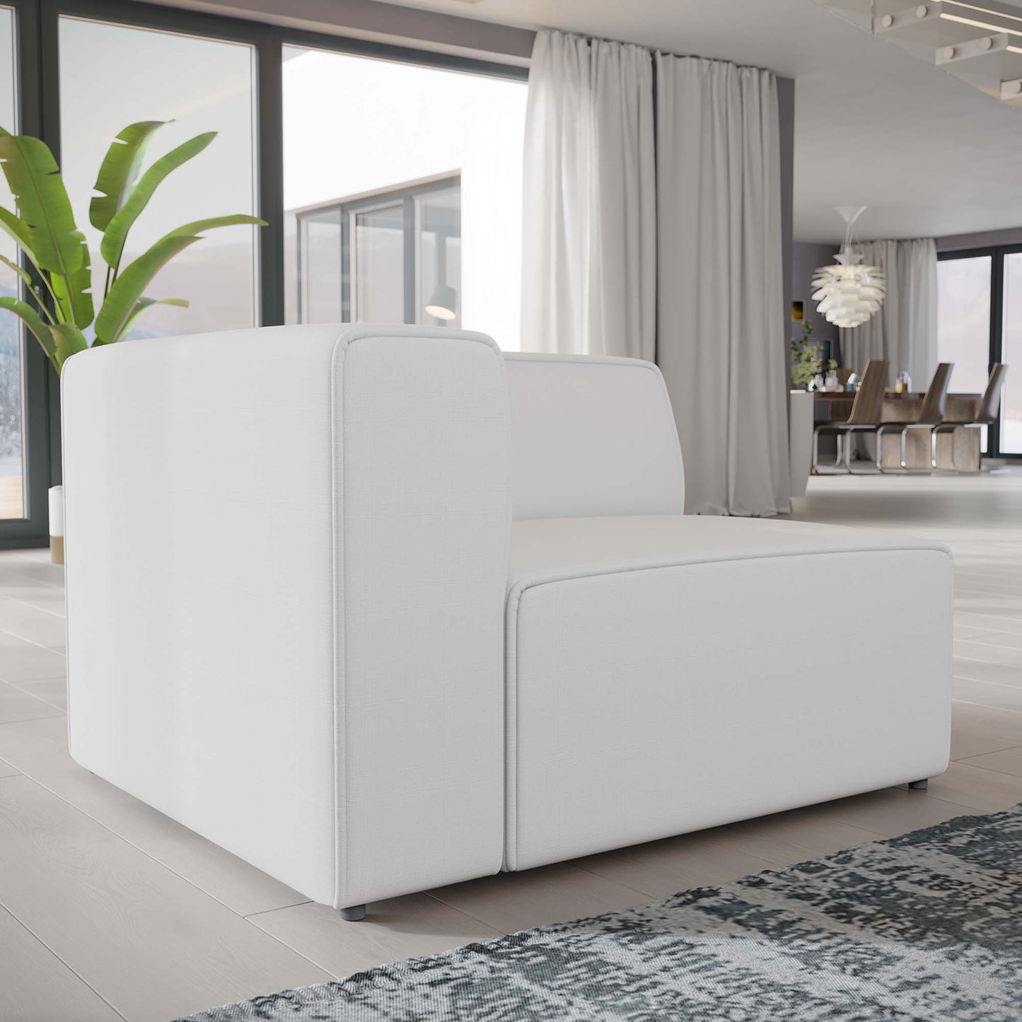Mingle Fabric Left-Facing Sofa by Furniture for America