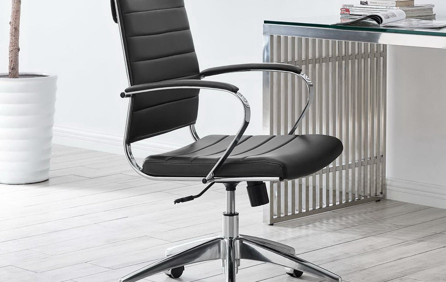 Vanilla Mid Back Office Chair in Black