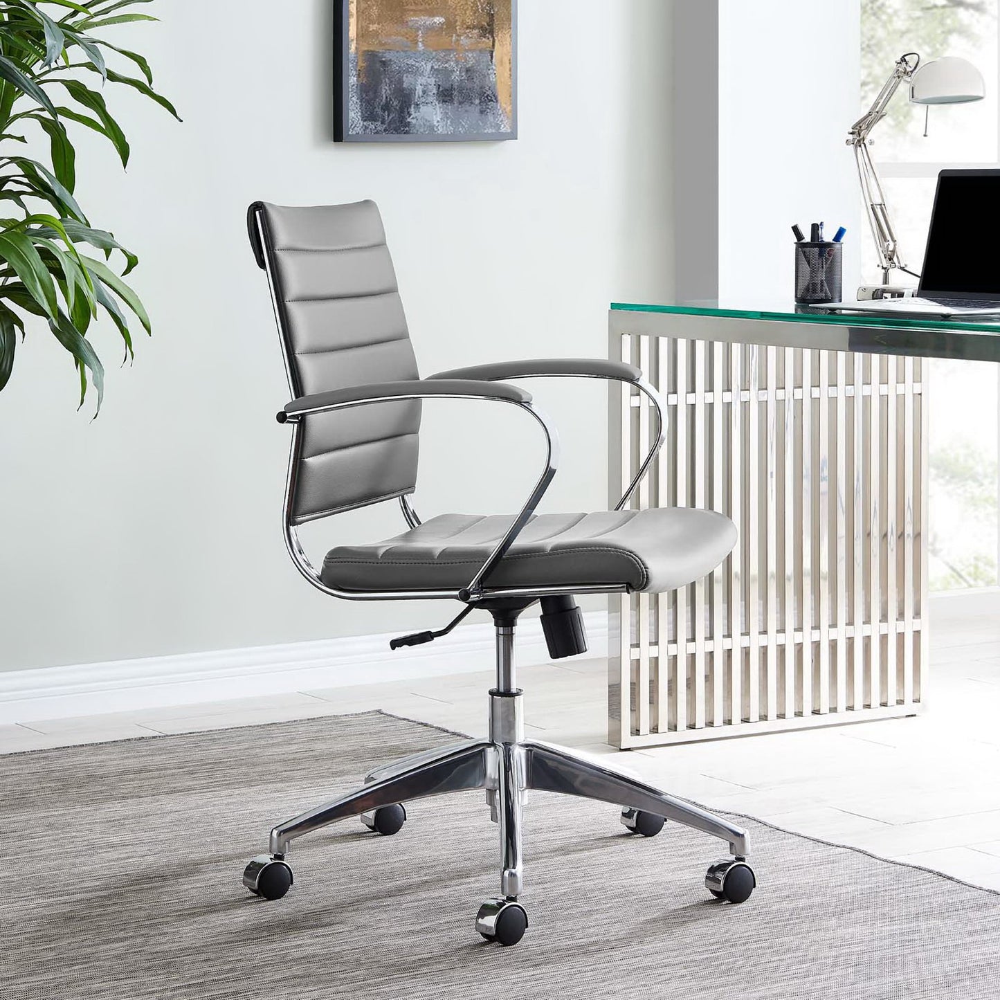 Vanilla Mid Back Office Chair in Gray