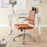 Vanilla Mid Back Office Chair in Terracotta