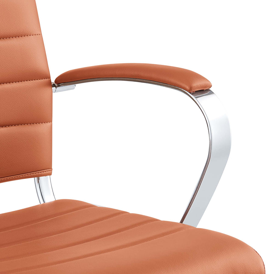 Vanilla Mid Back Office Chair in Terracotta