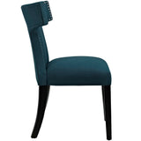 Spire Fabric Dining Side Chair Set of 2 in Azure