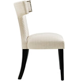 Spire Fabric Dining Side Chair Set of 2 in Beige