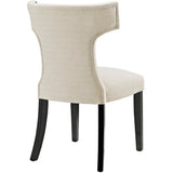 Spire Fabric Dining Side Chair Set of 2 in Beige