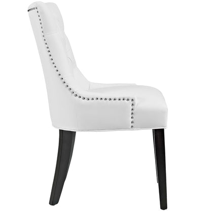 Regent Vinyl Dining Side Chair Set of 2 by Furniture for America
