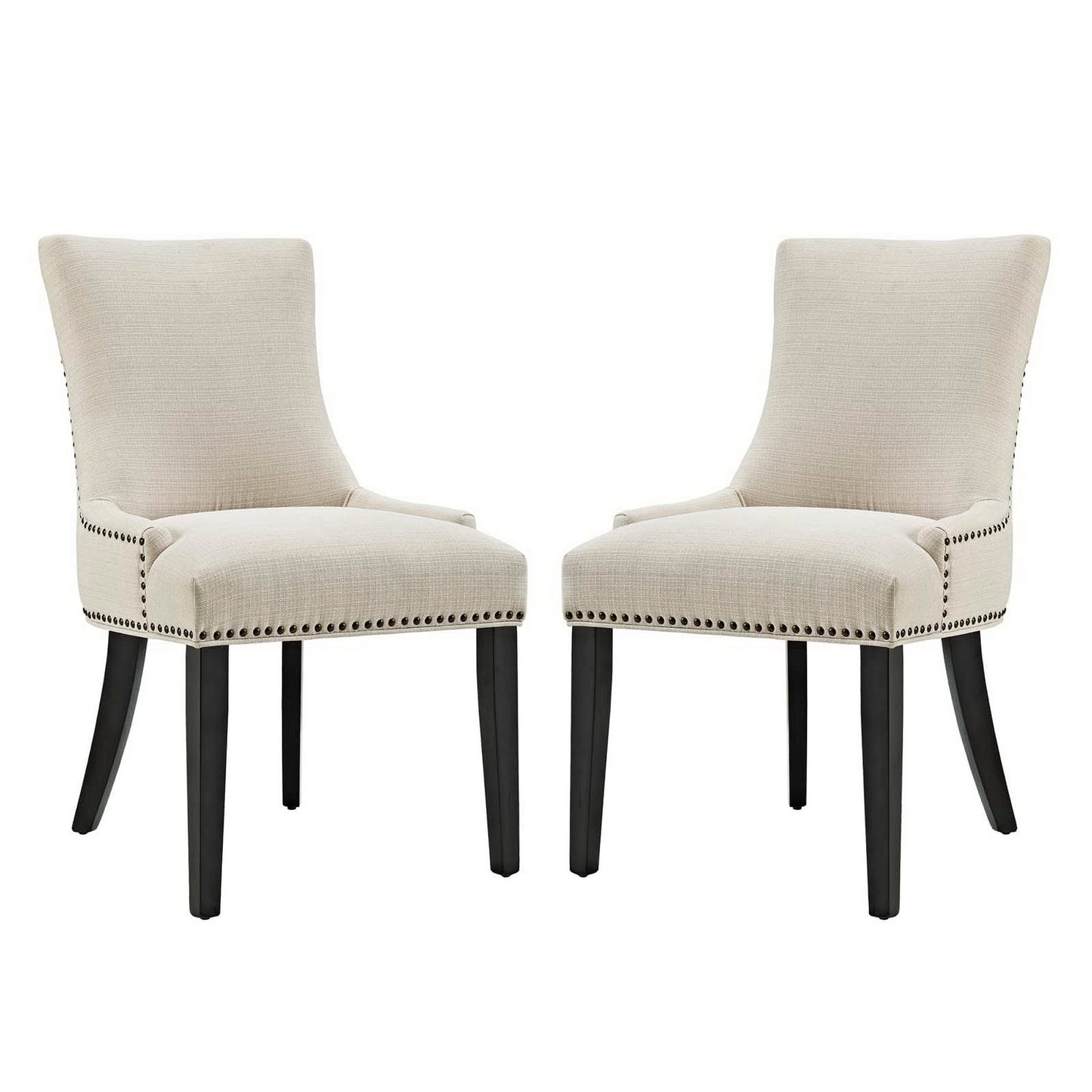 Marquis Fabric Dining Side Chair Set of 2 by Furniture For America