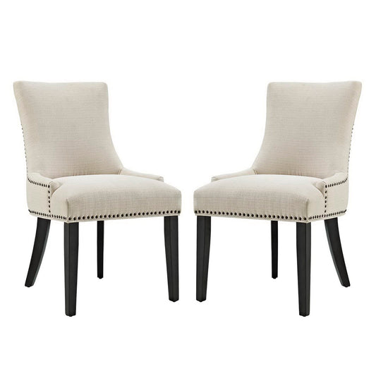 Marquis Fabric Dining Side Chair Set of 2 by Furniture For America