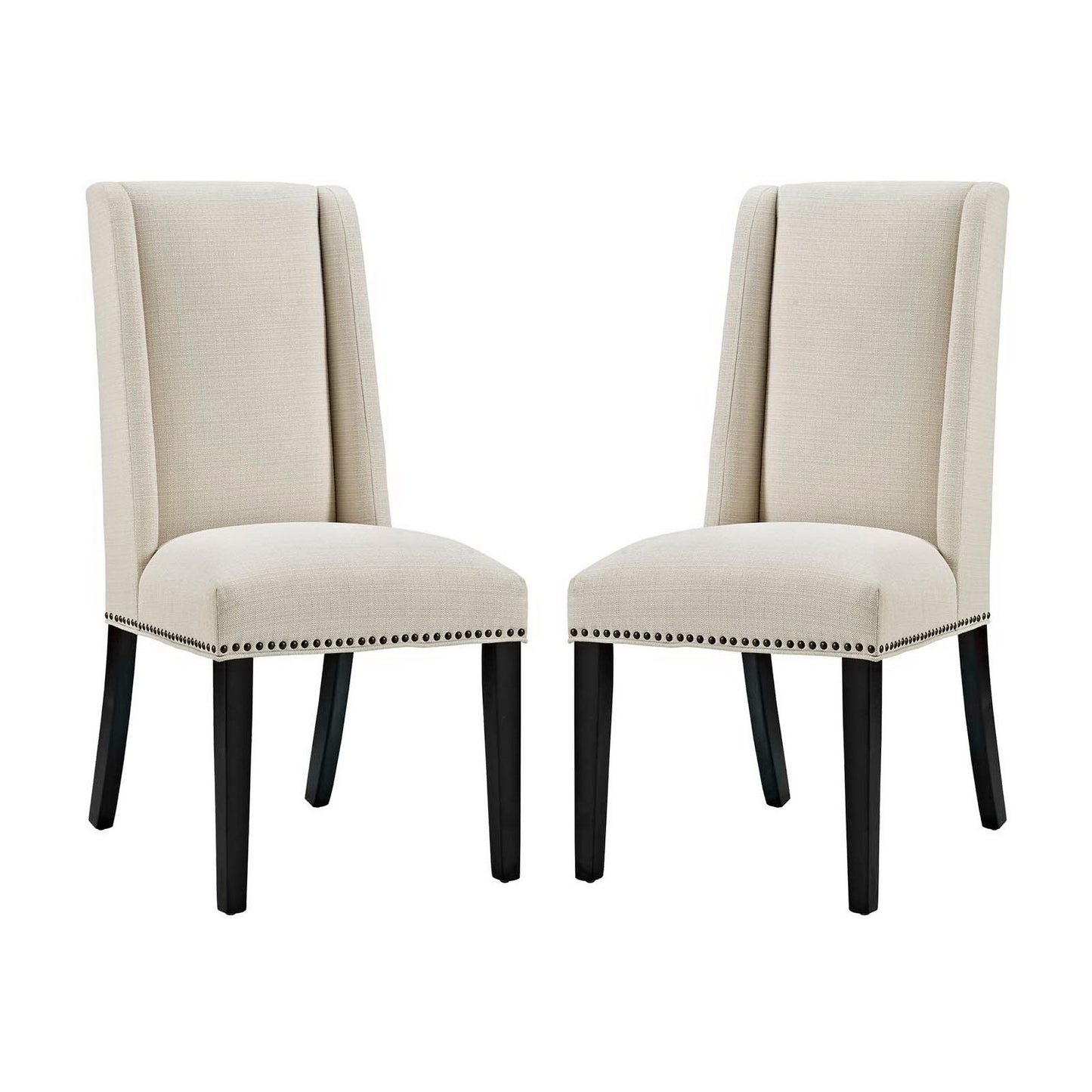 Baron Fabric Dining Chair Set of 2 by Furniture For America