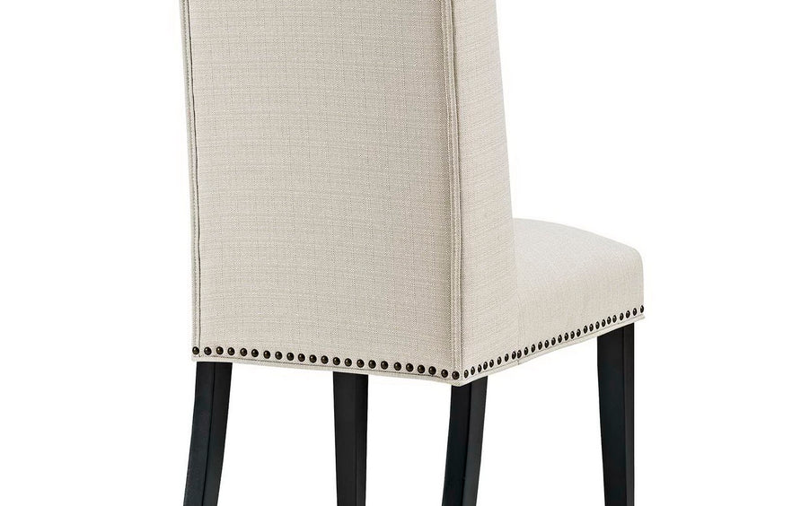 Lyra Fabric Dining Chair Set of 2 in Beige