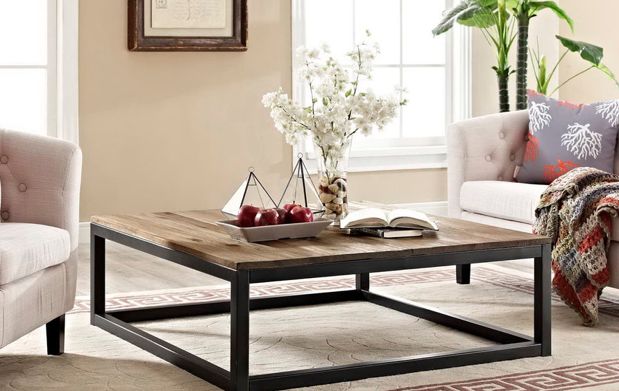 Romy Large Coffee Table in Brown