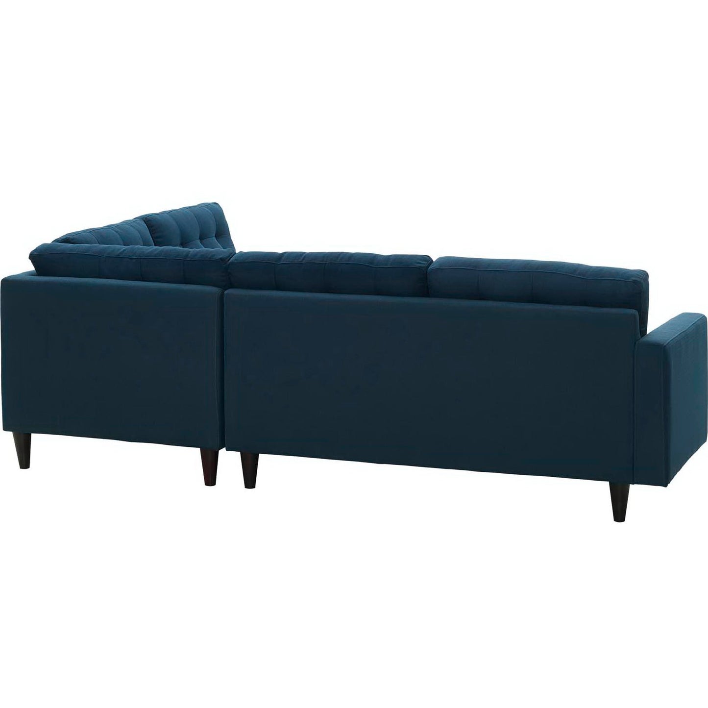 Empress 2 Piece Upholstered Fabric Right Facing Bumper Sectional by Furniture for America
