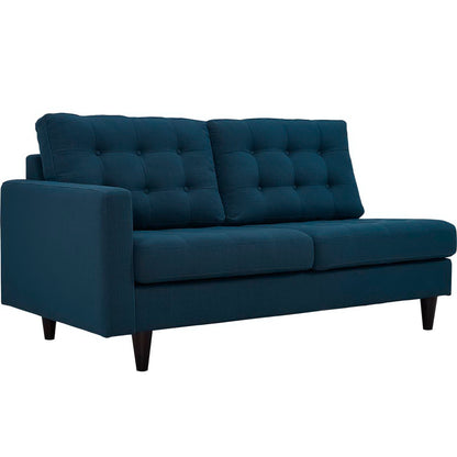 Empress 2 Piece Upholstered Fabric Right Facing Bumper Sectional by Furniture for America