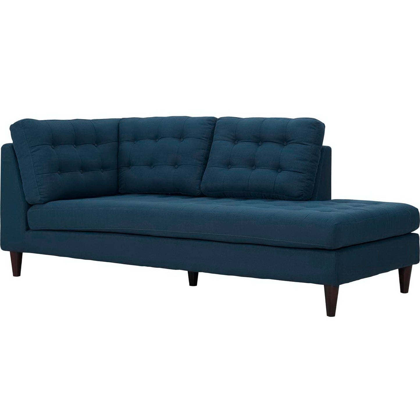 Empress 2 Piece Upholstered Fabric Right Facing Bumper Sectional by Furniture for America