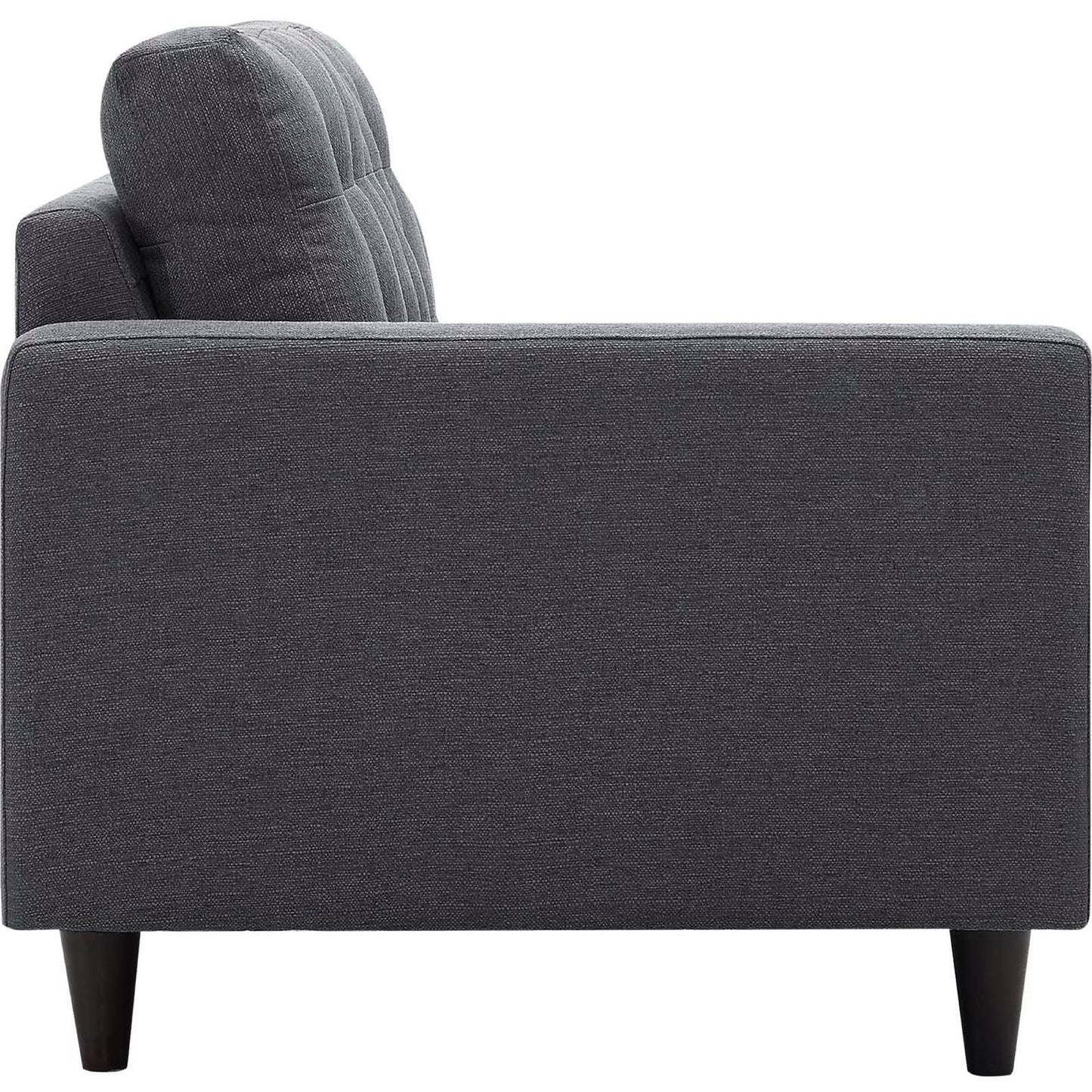 Empress 2 Piece Upholstered Fabric Right Facing Bumper Sectional by Furniture for America