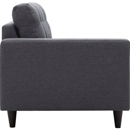 Empress 2 Piece Upholstered Fabric Right Facing Bumper Sectional by Furniture for America