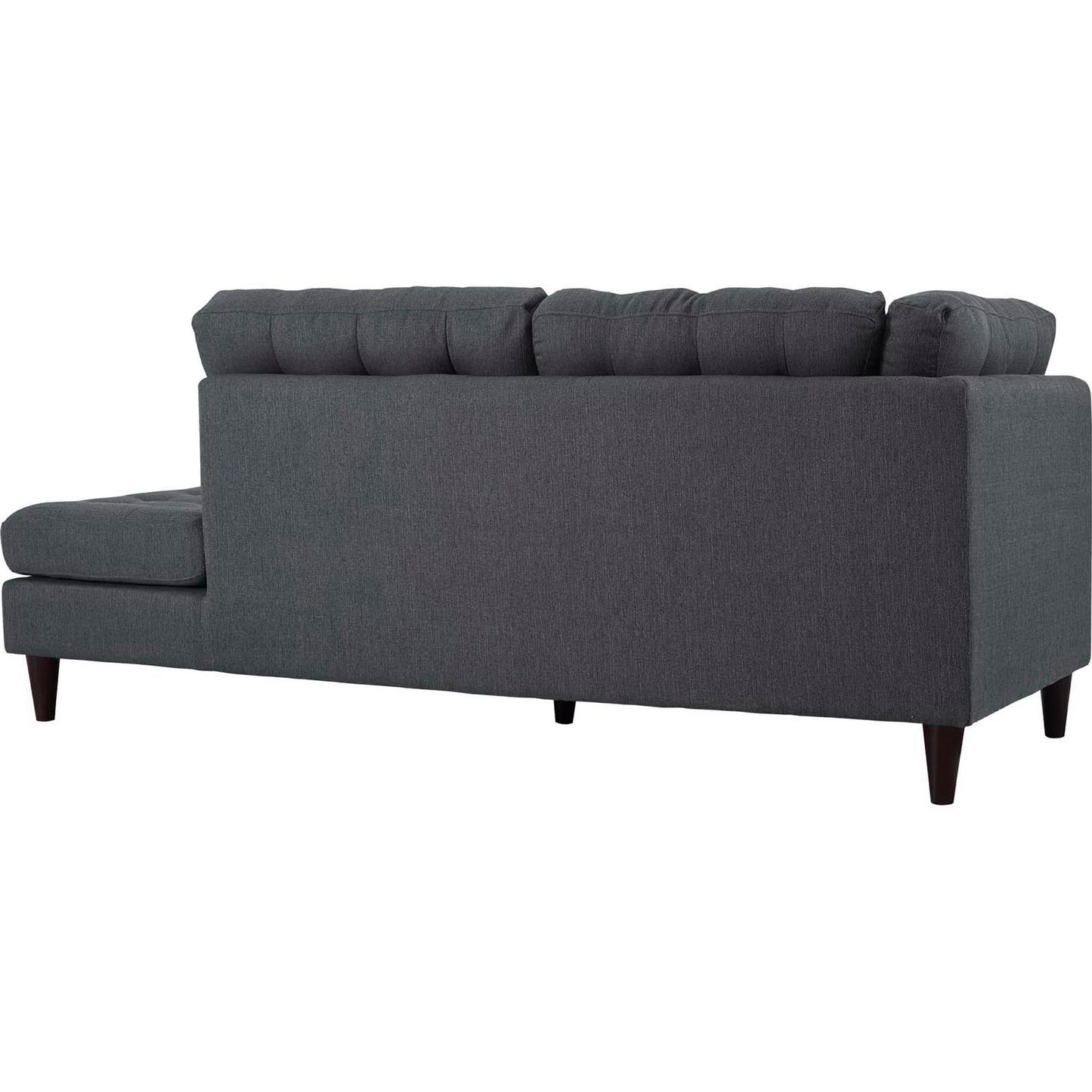 Empress 2 Piece Upholstered Fabric Right Facing Bumper Sectional by Furniture for America