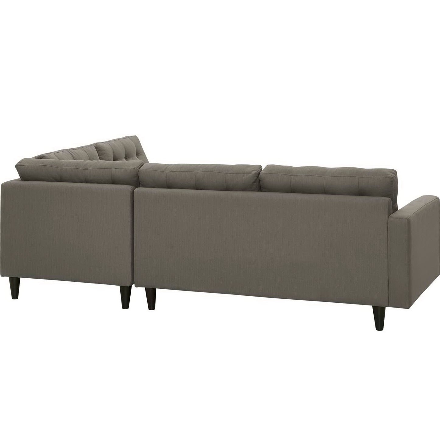 Empress 2 Piece Upholstered Fabric Right Facing Bumper Sectional by Furniture for America
