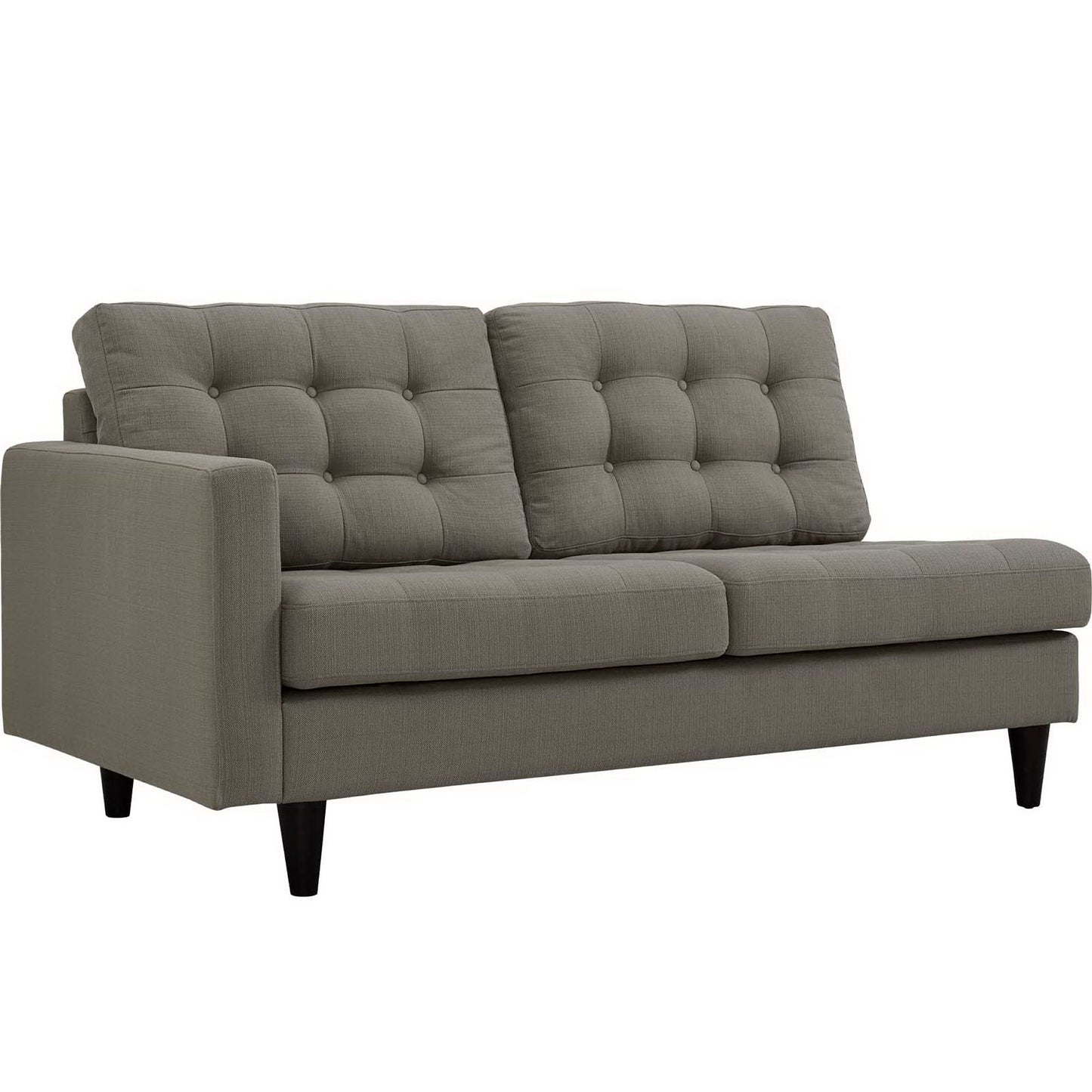 Empress 2 Piece Upholstered Fabric Right Facing Bumper Sectional by Furniture for America